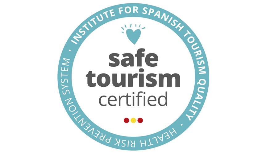safe tourism certificate stamp