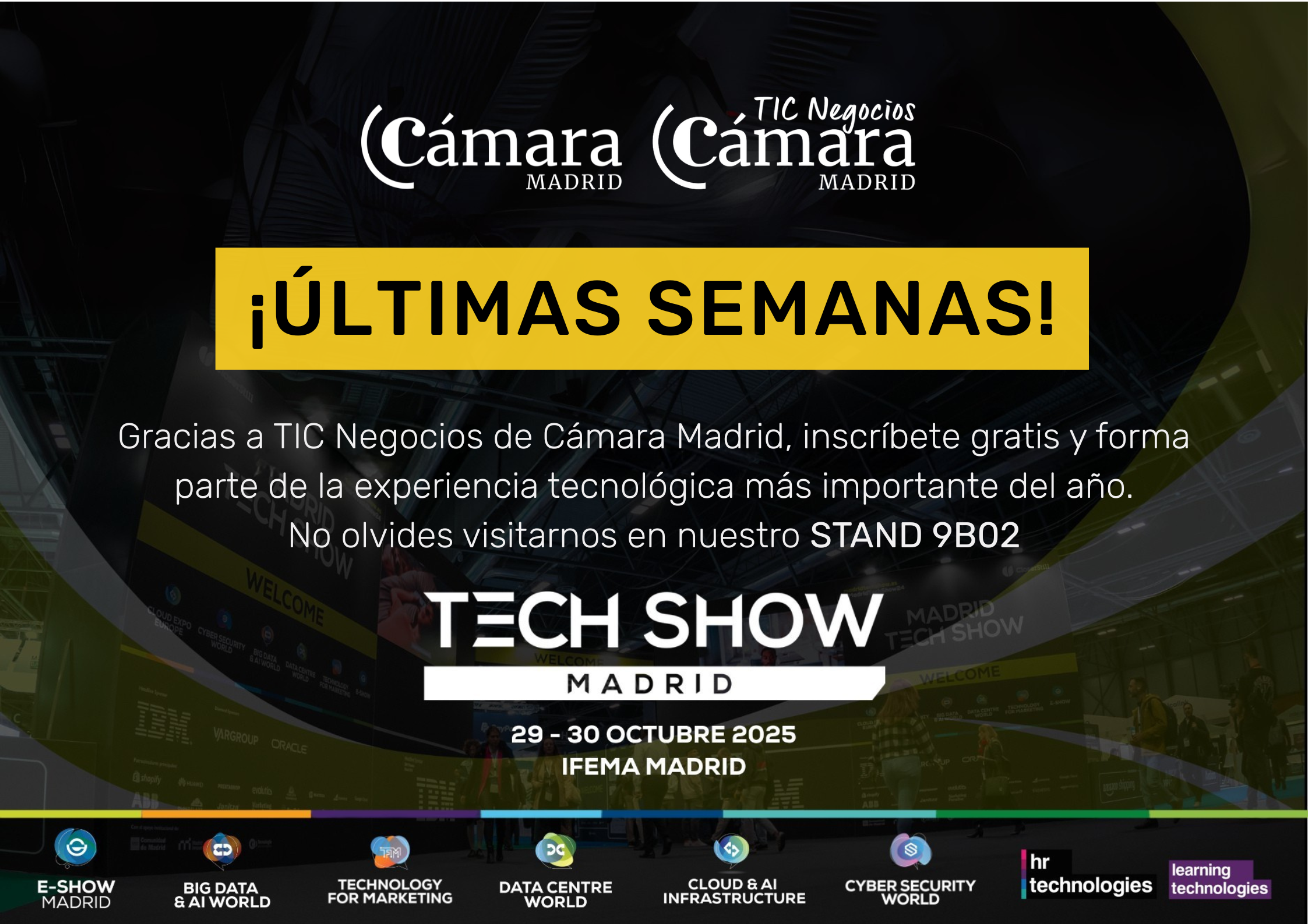 Cuenta atrás para el Tech Show Madrid 2025: TIC Negocios te invita a vivir la innovación en IFEMA