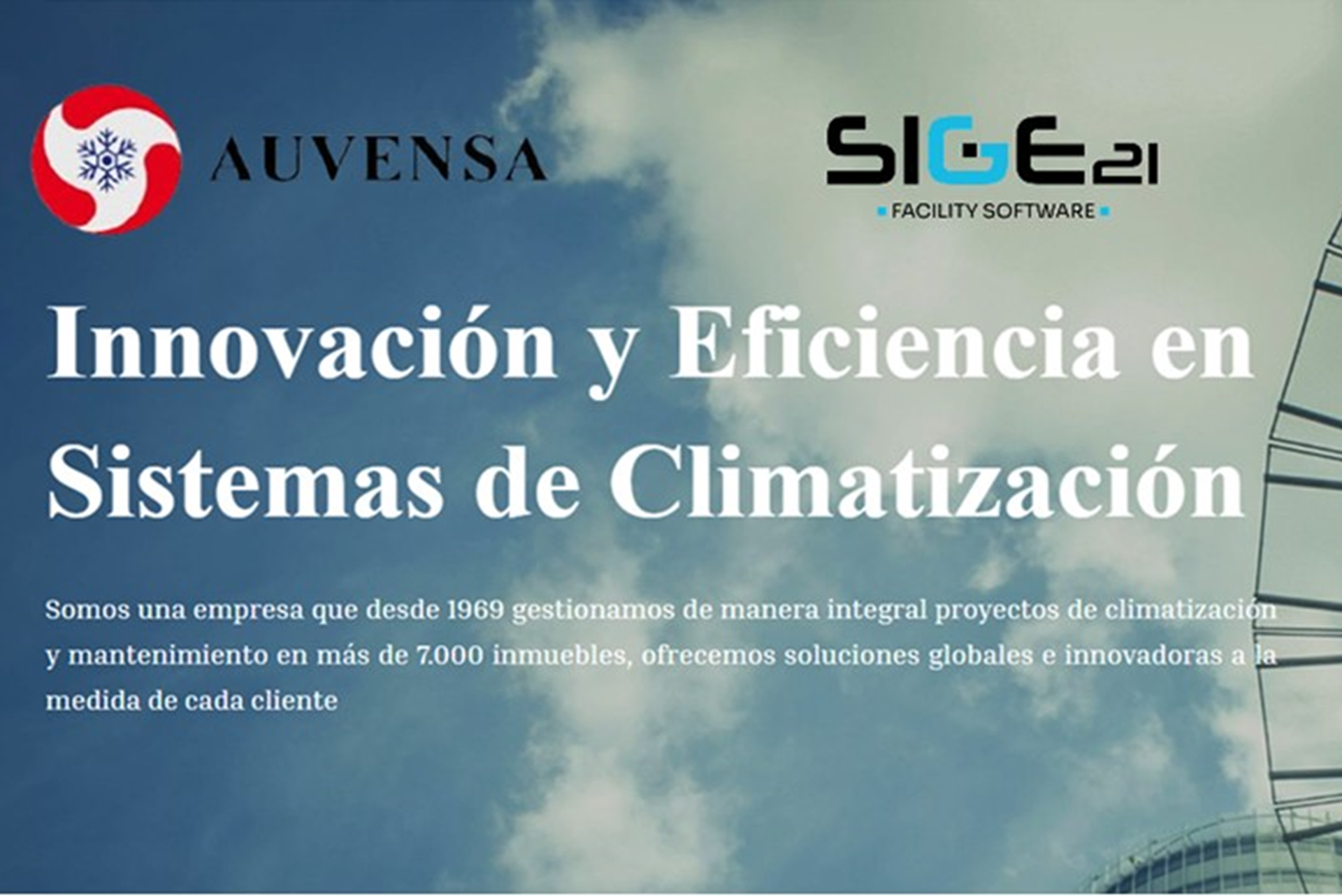 Auvensa impulsa la excelencia en la gestión de la climatización con el GMAO de Sige21