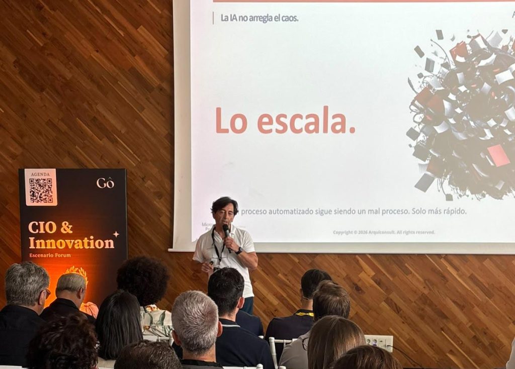 Alejandro Peñalver de Arquiconsult durante su intervención en GoDigital 2026